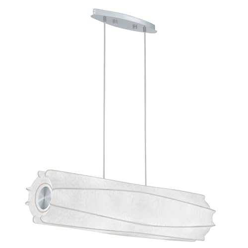 EGLO Pendant Lamp Atzara, Dining Table pendant light, Chrome Steel