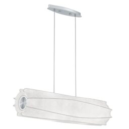 EGLO Pendant Lamp Atzara, Dining Table pendant light, Chrome Steel