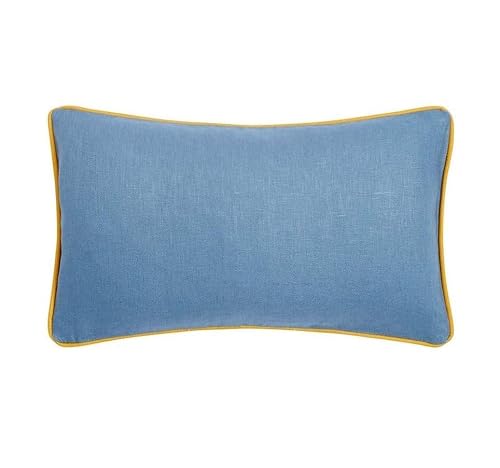 Ulster Weavers Limelight Ochre Filled Cushion, 50 x 30cm, Irish Linen, Microfibre Pad