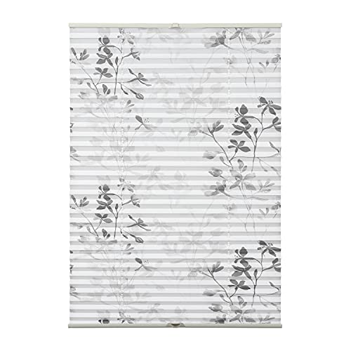 GARDINIA Bella Pleated Blind, No Drilling Required, Opaque, Translucent, Easy to Shorten in Width, White, 70 x 130 cm (W x H)