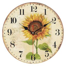 VIKMARI Vintage Wooden Wall Clock, Rustic Decorative Wall Clock 14 Inch