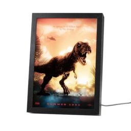 Grupo Erik Mood Light Framed Prints - Jurassic Park Merchandise - 7.9 x 11 x 2 in - 20 x 28 x 5 cm, LED Framed Art Prints, LED Desk Lamp - Jurassic Park Gifts