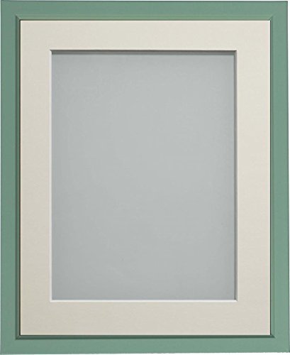 Frame Company Drayton Range 12x10-inch Green Picture Photo Frame with Ivory Mount For Image Size 8x6-inch