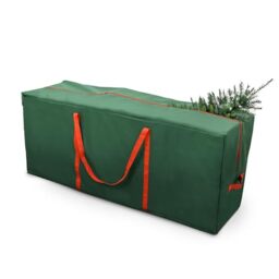 Keplin Christmas Tree & Wrapping Paper Storage Bag, Decoration Storage with Carry Straps,Tree Bag 9ft Trees, Christmas Bag, Gift Wrap Organizer, Tags & Ribbons Holder