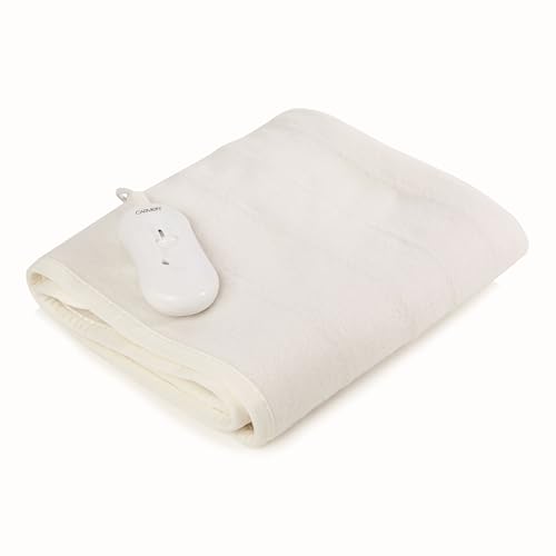 Carmen King Size Heated Under Blanket with Overheat Protection, 70W,120 x 130cm, White, C81194