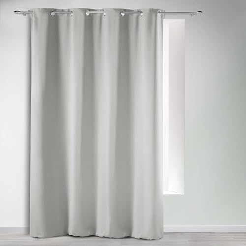 Douceur d'Intérieur, Curtain with Eyelets 135 x 280 cm Opaque Pearl