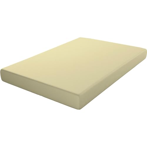 ECOMMERC3 - Extra Soft and Comfortable Fitted Sheet for 90cm Bed - Fitted Sheet Yellow Made in Spain, Adjustable, Easy to Wash and Resistant