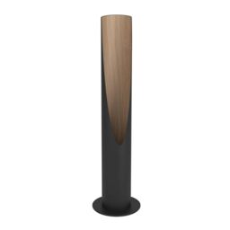Eglo Bedside lamp Barbotto, Black Metal and Oak Wood, Warm White