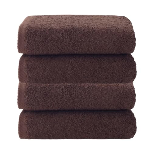 Top Towel Plus Set of 4 Bath Towels and Washbasin 100% Cotton - Soft, Absorbent and Durable Towels 50 x 100 cm - Ideal Set for Modern Bathroom