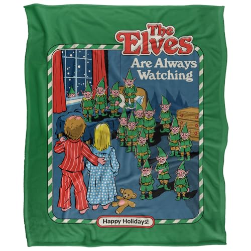 Steven Rhodes The Elves Are Always Watching Silky Touch Super Soft Throw Blanket 152 X 127 Cm