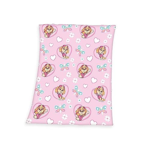 Herding Paw Patrol Fleece Blanket, 130 x 170 cm, Glow in the Dark, Glow in the Dark, 100% Polyester, Fleece