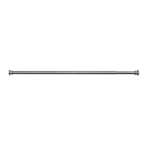 Gedy Shower Curtain Pole Diameter 25 cm, Extendable Rod 80/135 cm, Measurements and Weight: 2.3 x 136.5 x 89 cm & 0.2 kg, Steel Shower Rod, Chrome Finish, R&D Design, 2 Year Warranty