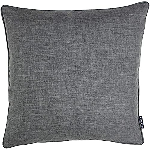 "Riva Home Eclipse Cushion Cover, Polyester, Silver, 18"" x 18"" (45 x 45cm)"