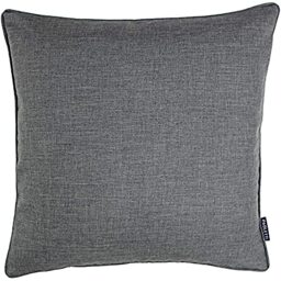 "Riva Home Eclipse Cushion Cover, Polyester, Silver, 18"" x 18"" (45 x 45cm)"