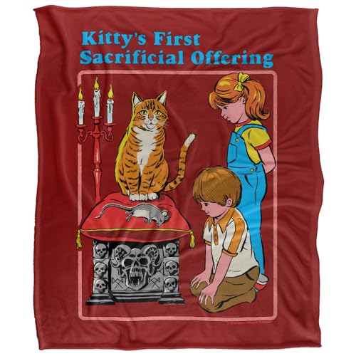 Steven Rhodes Kittys First Offering Silky Touch Super Soft Throw Blanket 152 X 127 Cm