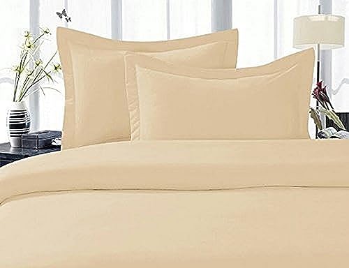 CELINE LINEN Best, Softest, Coziest Duvet Cover Ever! 1500 Premier Hotel Quality Luxury Super Soft Wrinkle Free 2-Piece Duvet Cover Set, Twin/Twin XL, Cream