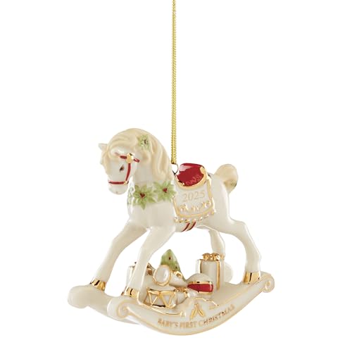 Lenox 897136 2025 Vintage Rocking Horse Ornament