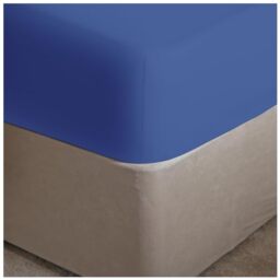 GC GAVENO CAVAILIA Easy Care Percale Extra Deep Fitted, Luxury Soft & Cosy Non Iron Thick Polycotton Bed Sheets, Royal Blue, King