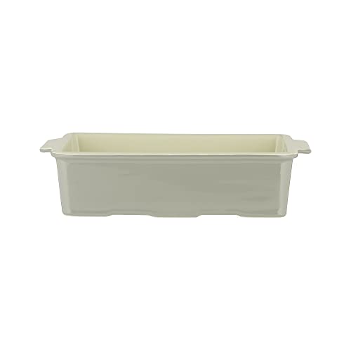 Mason Cash Innovative Kitchen 31.5cm Lasagne Dish - Grey & Cream Stoneware with Air Vent Base & Right-Angle Corners - Perfect Fit for Lasagne Sheets, Quiches, Flans & Pies