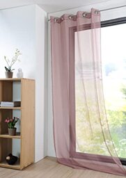 Lovely Casa Ponna Blush Polyester Net Curtain 140 x 280 cm
