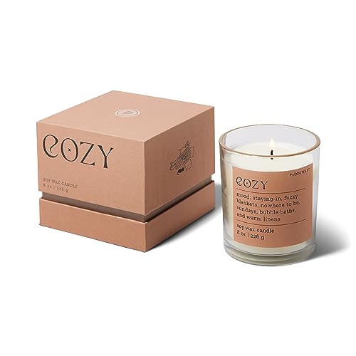Paddywax Scented Candles Mood Collection Fragrant Boxed Candle in Glass Vessel, 226g, Cozy