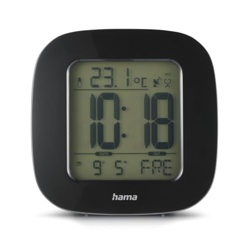Hama RC 45 Alarm Clock - Digital Alarm Clock, Forest Fruit, LCD, Blue, 78 mm, 78 mm