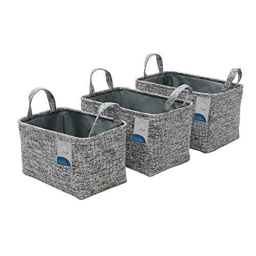 JVL Urban Set of 3 Rectangle Paper Storage Baskets
