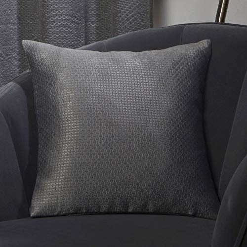 Emma Barclay Ambiance - Cushion Cover in Charcoal Grey - 17x17 (43x43cm)