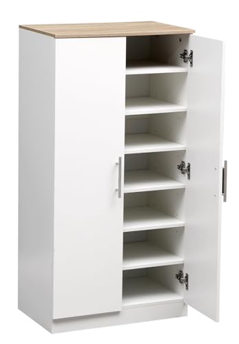 Shoe Storage Cabinet White Oak Elegant Wooden Shoe Cabinet