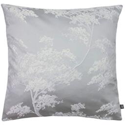 Ashley Wilde Japonica Polyester Filled Cushion, Polyester, Lycra, Silver