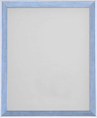 Frame Company Hawthorn Range Wooden Photo Frame, Dusty Blue, 10x8 Inch *Choice of Colours and Sizes* Fitted with Real Glass