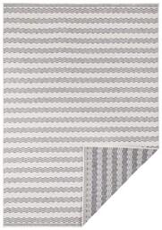 Freundin Home Collection In- & Outdoor Reversible Rug Oak Silver Cream Oak 120x170 cm Black, Cream