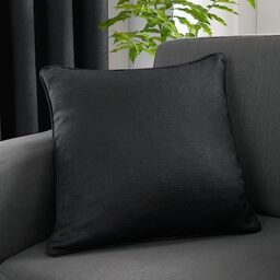 Fusion - Strata - Woven Cushion Cover - 43 x 43cm in Black