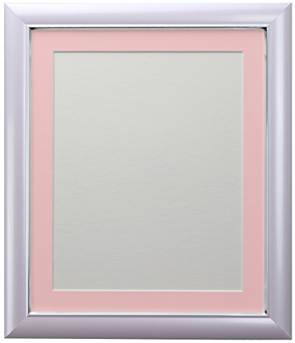 FRAMES BY POST Soda Picture Photo Frame, Plastic, Lilac with Pink Mount, 12 x 10 Image Size 9 x 7 Inch