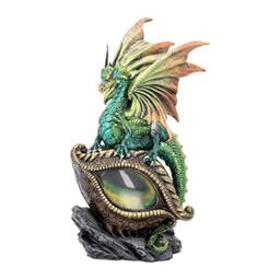 Nemesis Now U2023F6 Eye Of The Dragon Green Figurine 25cm Green