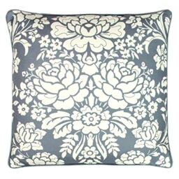 Paoletti Melrose Polyester Filled Cushion, Polyester, Slate Blue