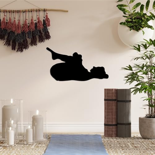 Stylish Black Decorative Metal Wall Accessory, 60 x 33 cm, 100% Metal, 1.5 mm Thickness, Perfect for Modern Home Decor & Unique Wall Art