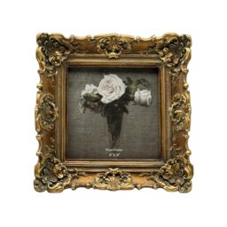 Sylvia's Shop Mini Vintage 3x3 Square Picture Frame – Bronze Gold, Ornate Resin 5 thumbnail image