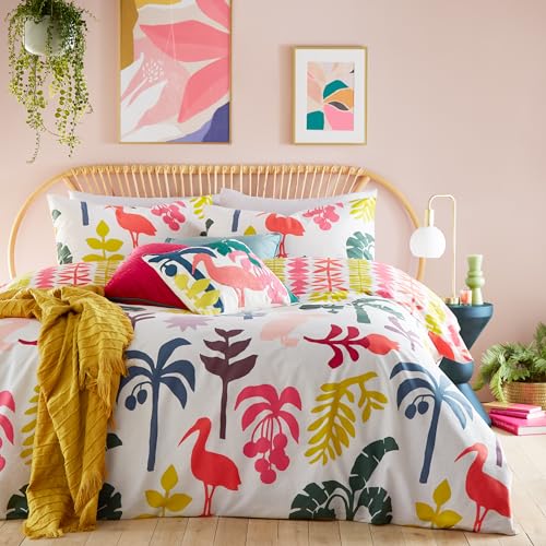 furn. Marula Tropical Duvet Cover Set - King - Multicolour