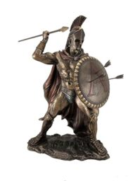 "VERONES 12.75"" Leonidas Greek Warrior King Statue Spartan Decor"