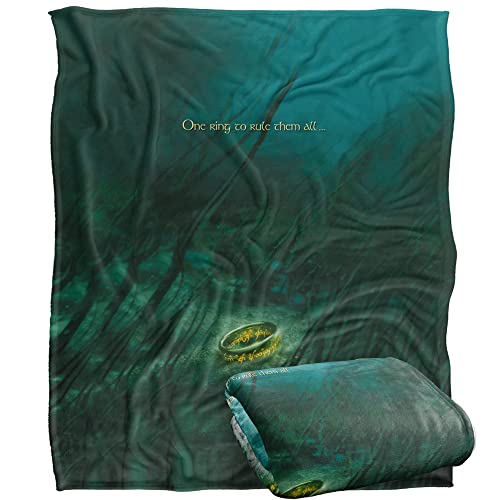 LORD OF THE RINGS The Blanket, 152 x 127 cm One Ring to Rule Them All Poster Silky Touch Super Soft Throw Blanket
