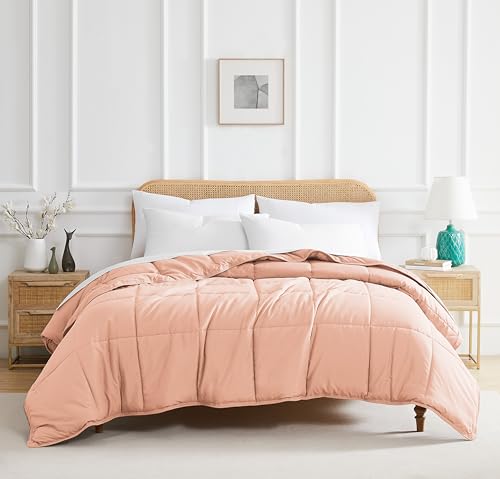 Southshore Fine Living, Inc. King Size Comforter Only, California King Duvet Insert, Hotel Quality Down Alternative Comforter, Soft Microfiber, Machine Washable Bedding for Vacation Homes, Blush