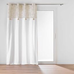 Douceur d'Intérieur, Altéa Eyelet Curtain (140 x 240 cm) Cotton/Polyester with Top