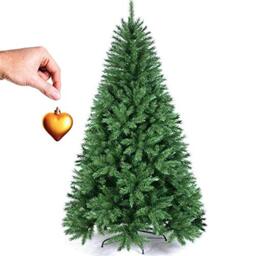 Bakaji Christmas Tree Pine of Wishes High 150 cm with metal base 375 Tips Inserted and Hooked, Realistic