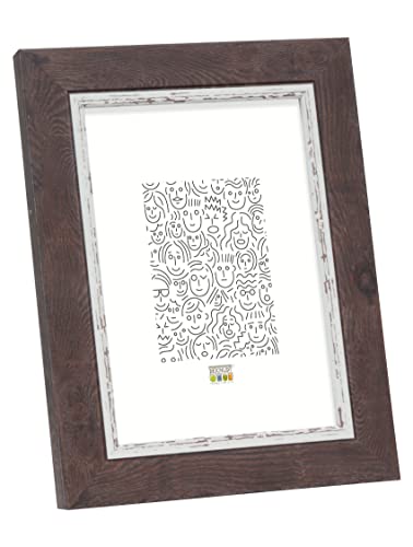 Deknudt S45VY2_20.0x28.0 Photo Frame, Resin, Brown, 20 x 28 cm