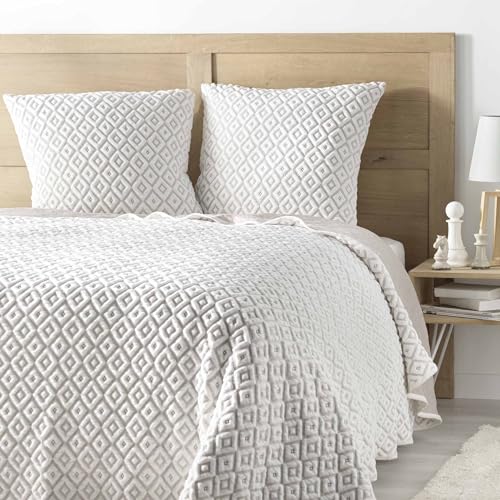 Douceur d'Intérieur, Quilted bedspread (220 x 240 cm) Joana, Jersey Microfibre
