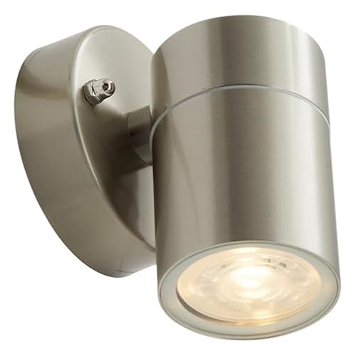 4lite Marinus Sleek Outdoor Down Wall Light (Stainless Steel) Rust Free IP44 Rated Exterior Wall Lamp - 4L2/3007-4Yr Guarantee
