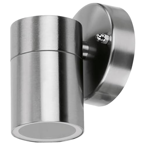 4lite Marinus Sleek Outdoor Down Wall Light (Stainless Steel) Rust Free IP44 Rated Exterior Wall Lamp - 4L2/3007-4Yr Guarantee