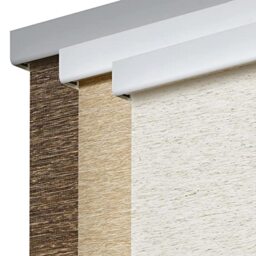 "Persilux Free-Stop Cordless Roller Shades for Windows (Cream 23""W x 72""H) Natural Woven Fabric Light Filtering Roller Blinds, UV Protection Privacy Window Blinds for Windows, Home, Living Room, Office"