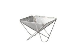 Snow Peak Pack & Carry Fireplace, Medium, Stainless Steel portable firepit, collapsable and foldable for camping and outdoor cooking